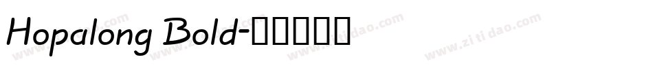 Hopalong Bold字体转换